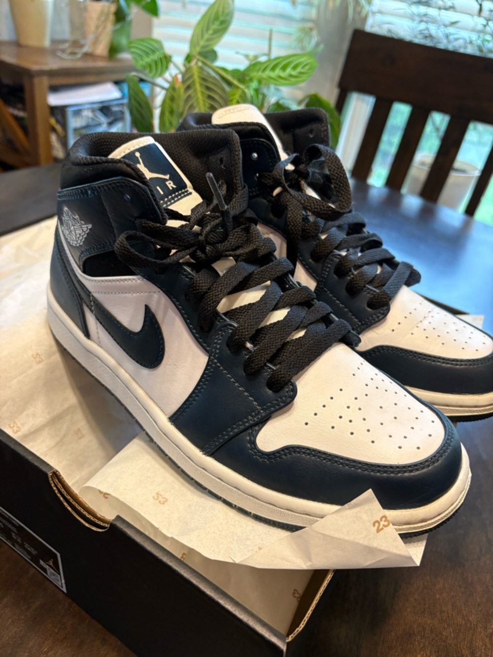 Nike Air Jordan Mid Armory Navy Sneakers - Navy & White